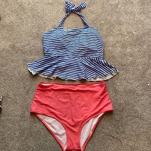 High waist two piece super cute